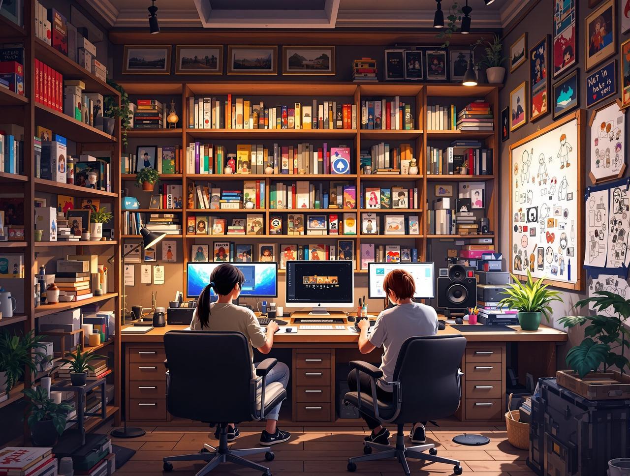 电视短剧推荐团队 - 创意工作室场景